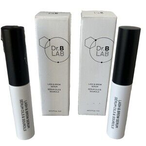Dr Brandt Dr. B Lab LOT 2 PCS Lash & Brow Serum w/Conditioning Biotin 5ml/.17oz